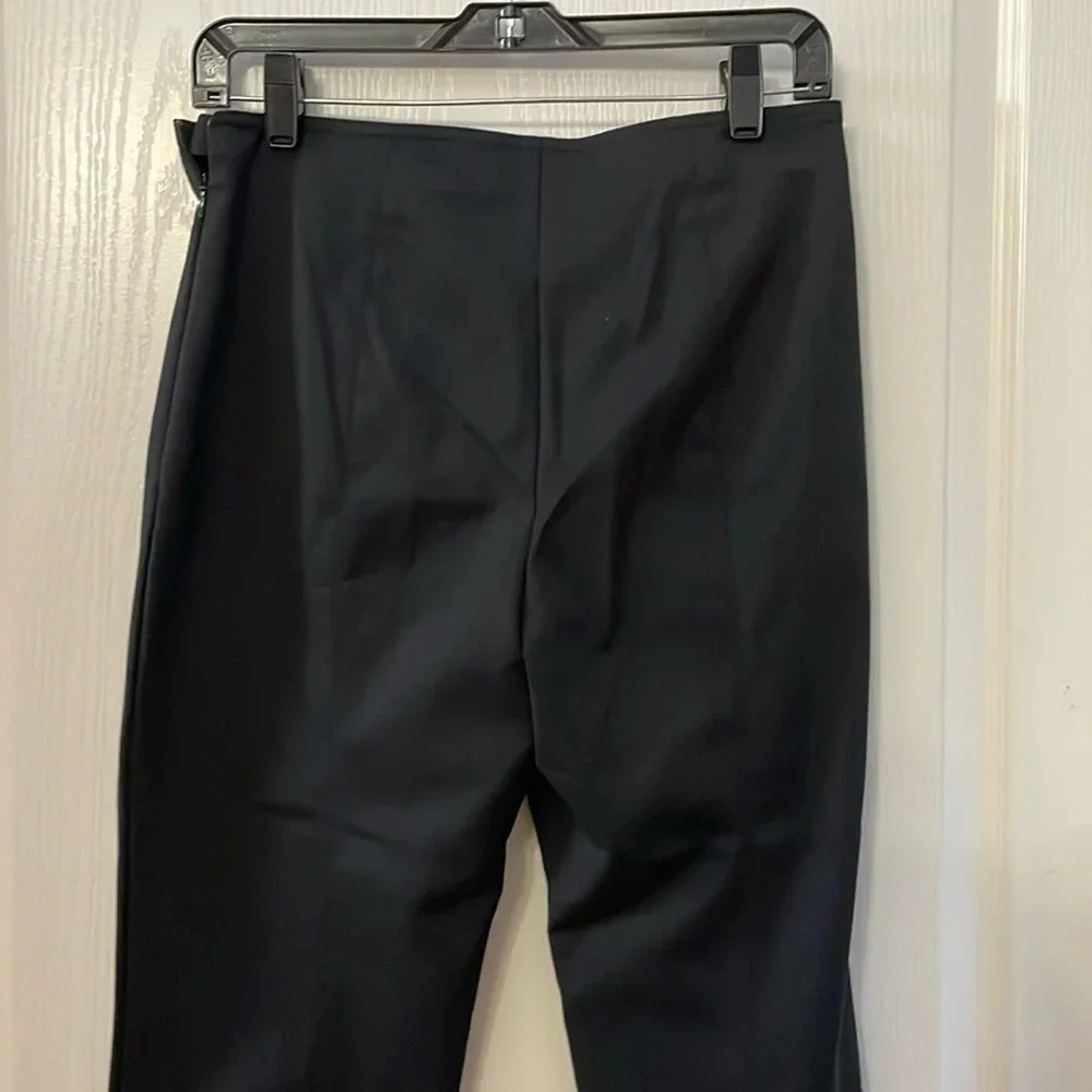 St. John Black Straight Leg Pants Size 4 - Picture 4 of 7